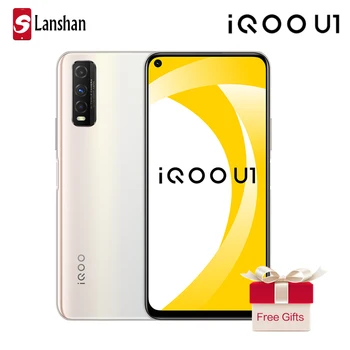 شراءهاتف ذكي جديد من فيفو IQOO U1 سنابدراجون 720G هاتف محمول 4G 6.53 ''شاشة مسامية 4500mAh 18W داش شحن 6GB 128GB 48MP معرف الوجه