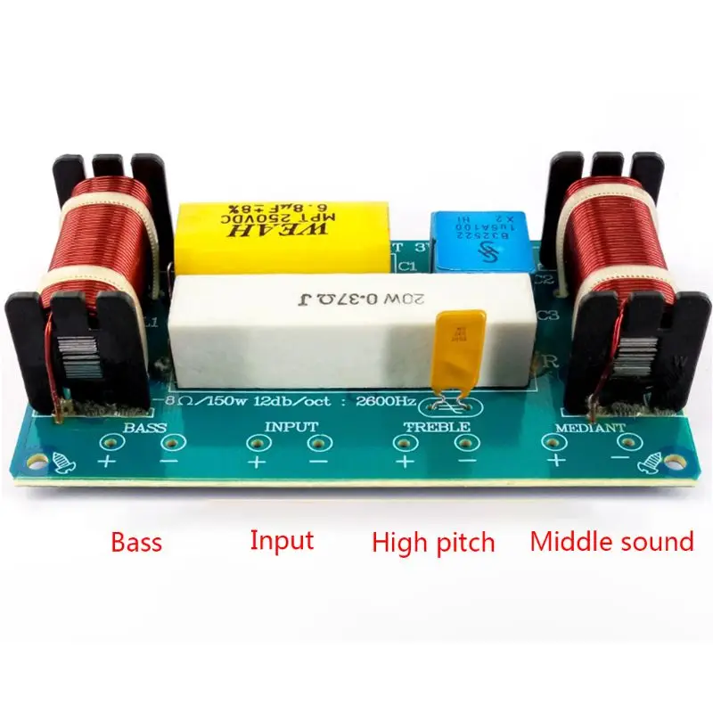 WEAH-338 3 Way 120 Вт динамик аудио делитель частоты громкий динамик кроссовер фильтр DXAB