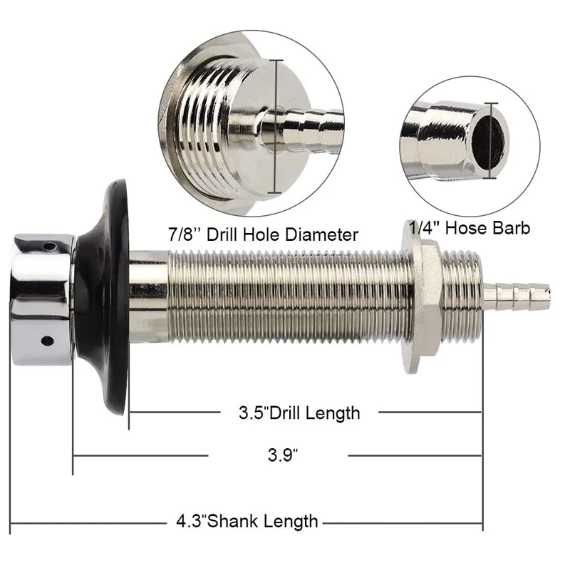 Draft Beer Dispensing Bar & Beverage Equipment STAINLESS STEEL FLANGE