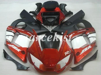 

4Gifts New ABS Motorcycle Full Fairings Kit Fit For YAMAHA YZF-R6 1998 1999 2000 2001 2002 98 99 00 01 02 body set Red Black