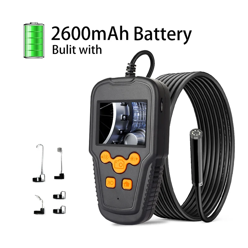 camera system for business Hand-Held LCD Endoscope Camera Digital Inspection Camera 2.4 inch Video Borescope 720P HD LED 5.5mm Probe for car appliances business security cameras