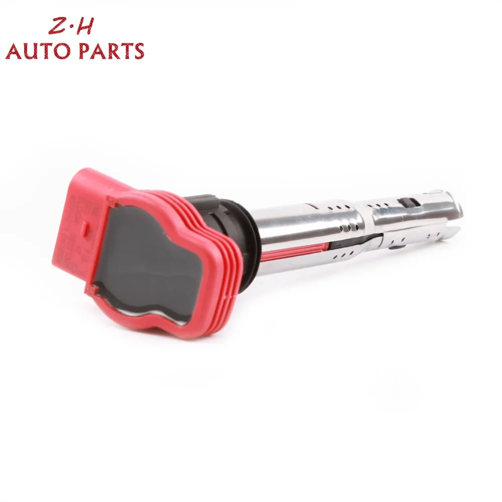 Новые 8 шт. красные катушки зажигания UF-529 для Porsche Cayenne VW Volkswagen Touareg Audi A4 A5 A6 Quattro Q5 3,0 3,2 V6 06E905115D