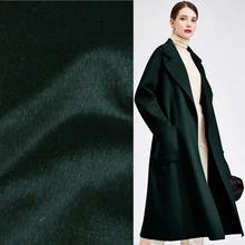 40% ткань из альпаки и 60% шерсти 700 г/метр темно-зеленая очень мягкая и теплая, WF229