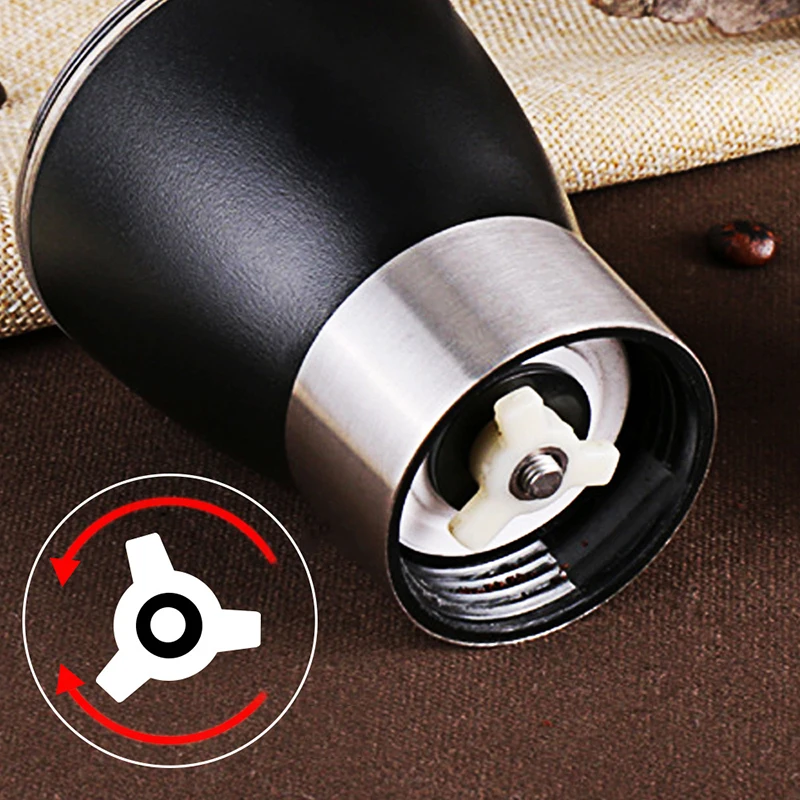 

Stainless Steel Ceramic Manual Coffee Bean Grinder Nut Mill Hand Tool 60*170mm