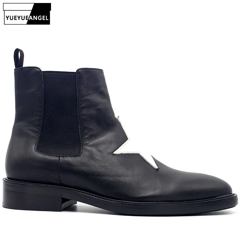 designer leather ankle boots