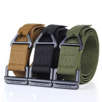 

Men and women Outdoor canvas belts military fans commando tactical belts multifunctional nylon men's pants combat belts