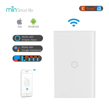 

Smart Light Switch Wireless Wall Interruptor US Plug Touch Control WiFi Switch App Compatible With Alexa Google Assistant IFTTT