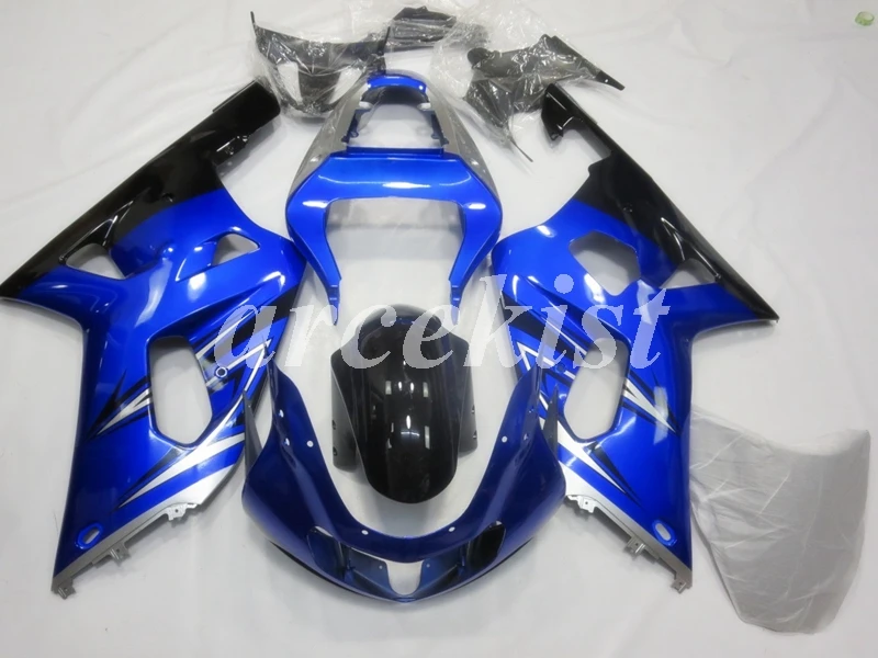 

New ABS Motorcycle Fairings kit Fit For Suzuki GSX-R600 GSX-R750 K1 2001 2002 2003 600 750 01 02 03 Body set Custom blue black