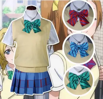 

Women's Love Live Cosplay Costumes Female Yazawa Niko Costume Girls Sweater Vest Skirt Sets Women Love Live School Uniform Suits