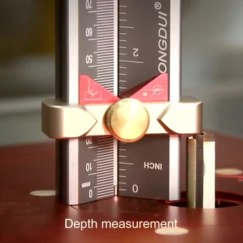 

Measuring Ruler Drill Stop Ring Installation Multifunctional Aids Woodworking Tools Planer Saw Height Gauge Drill Angle