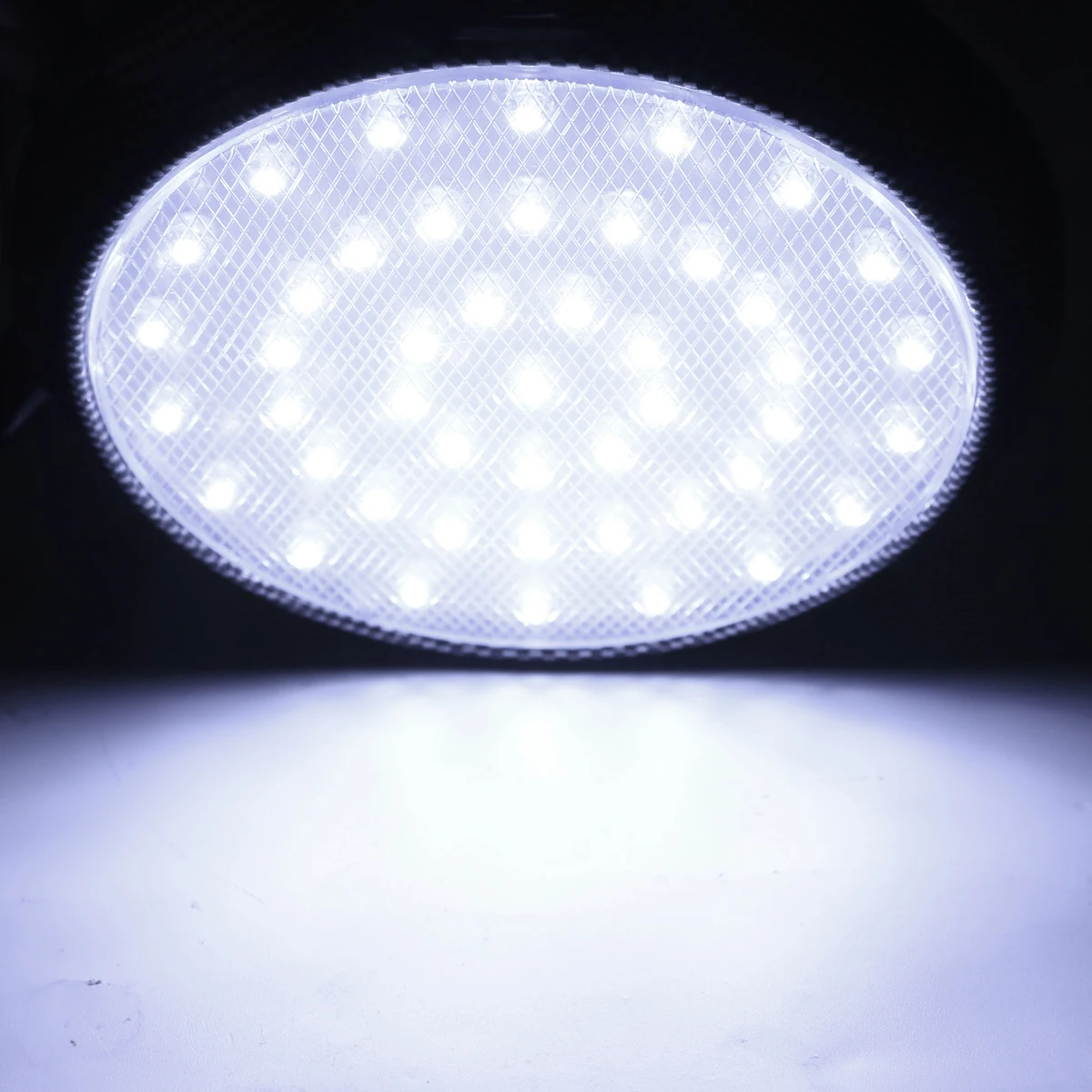 1 шт., 12 В, 46LED, Круглый, для салона автомобиля, крыша, потолочный купольный светильник, белый, универсальный, для автомобиля, грузовика, внутренний потолочный светильник