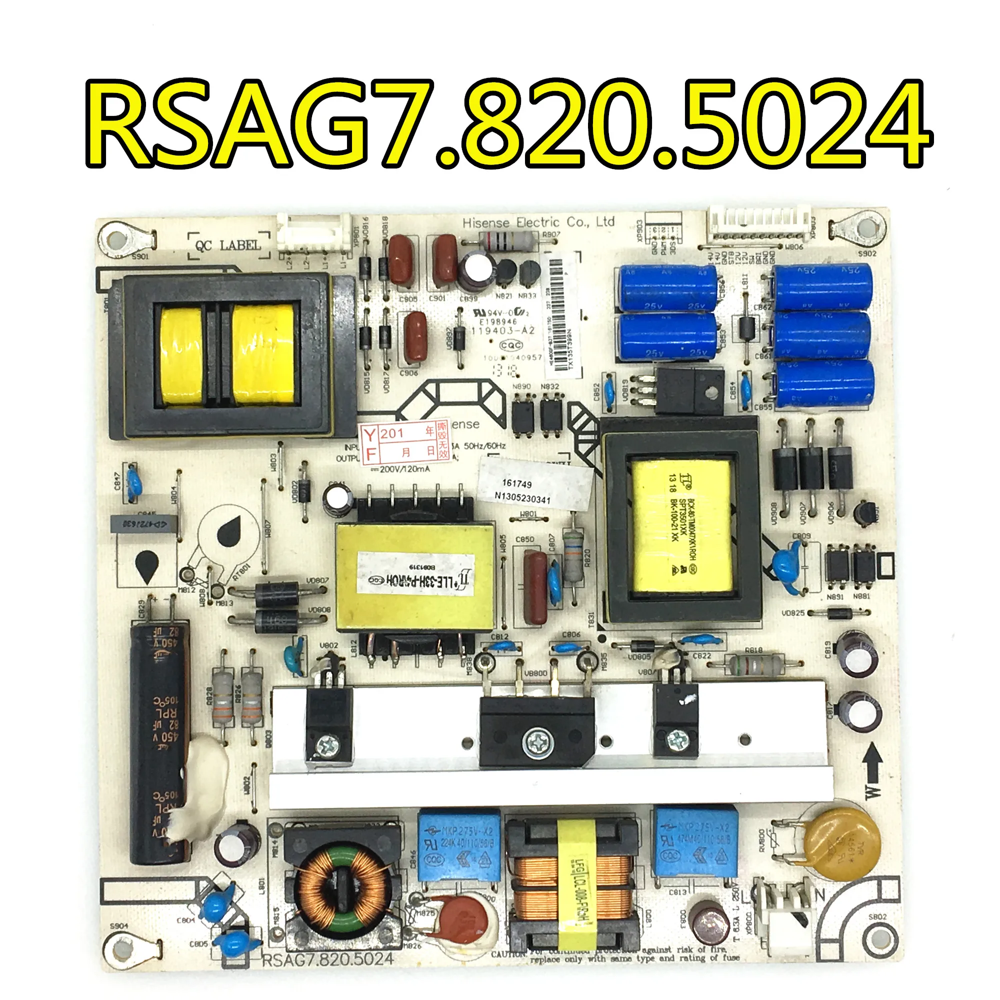 Тест для hisense LED42K200 HLL-4046WH RSAG7.820.5024/ROH плата питания