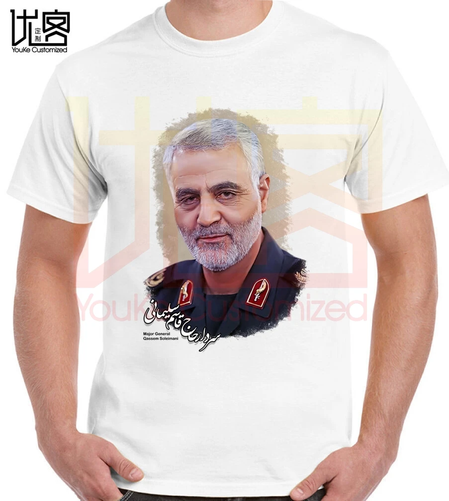 Iran hero Qassem Soleimani The commander of quds force футболка для мужчин и женщин из 100% хлопка с