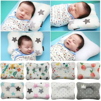 

Newborn Baby Pillow Pearl Cotton Positioner Prevent Flat Head Anti Roll