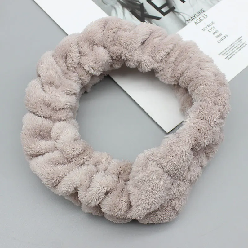 hair clips for women Big Rabbit Ears Coral Fleece Soft Elastic Hairbands SPA Bath Shower Make Up Wash Face headband Hair Band Girls Hair Accessories crocodile hair clips Hair Accessories