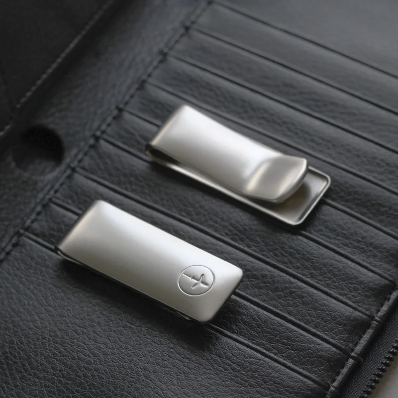 1PC Stainless Steel Metal Money Clip Fashion Simple Silver Dollar Cash Clamp Holder Wallet For Men Women metal money clip