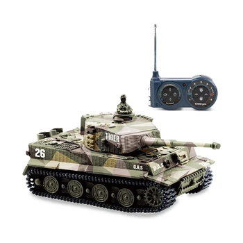 

1:72 Mini Tiger Battle RC Tank Remote Radio Control Panzer Armored Vehicle Children Electronic Toys for Boys Kids Christmas Gift