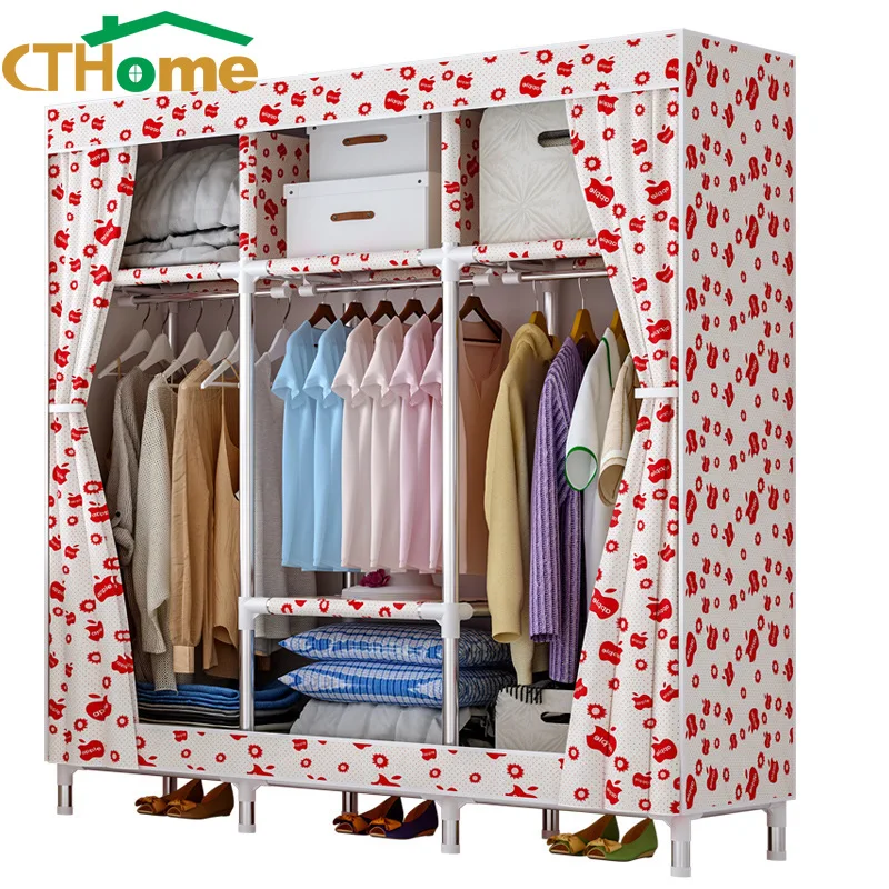 Multi purpose Wardrobe Fabric font b Closet b font Portable Folding Dustproof Waterproof Clothing Storage Cabinet