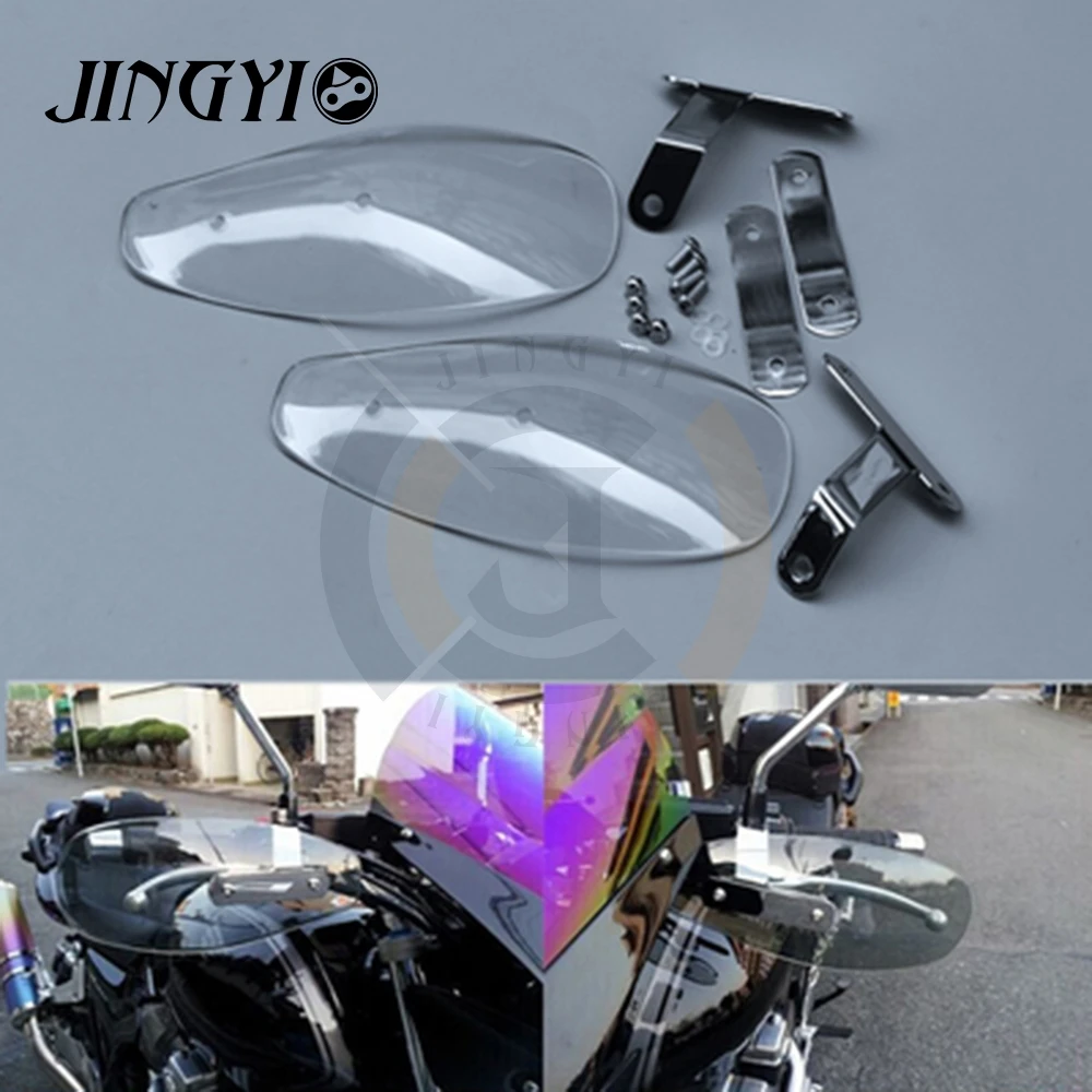 Мото ветровое стекло для kawasaki versys 650 corta vento honda vfr 800 honda cb 400 Universial мотоцикл дефлектор ветрового стекла кафе