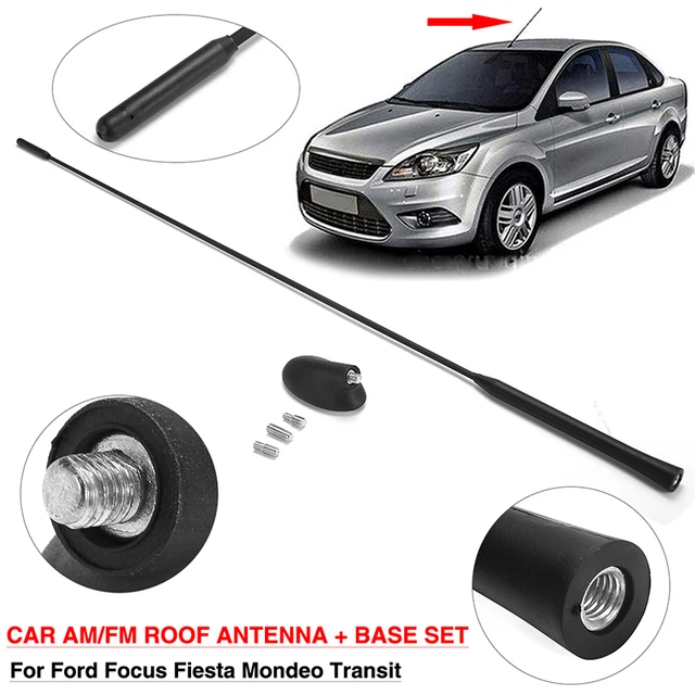 For Ford Focus Fiesta Mondeo Transit 1999-2007 Car AM/FM Roof Antenna with  Base Set Car Roof Mast Whip Stereo Radio - AliExpress