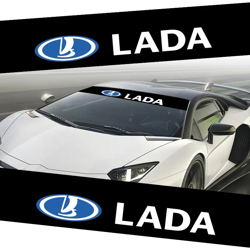 

Car Badge Window Stickers Reflective Front Rear Windshield Protection Decals For Lada VESTA Niva Kalina Priora Granta Largus