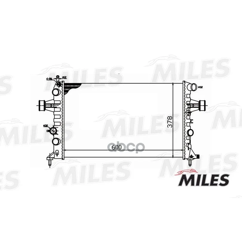 Радиатор Opel Astra G 1.4-2.2 M/T 98-06 Miles Acrm034 Miles арт. ACRM034