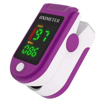 

Purple Color LCD Digital Fingertip Pulse Oximeter Blood Oxygen Saturation Meter Pulse Oximeter Spo2 Health Care Accessory