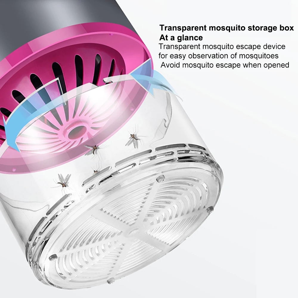 2020 New LED Killer Lamp Catcher USB Lamp Fan Pest Insect Trap Light Repellent
