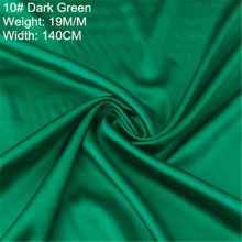 Чистый шелк зеленая окрашенная спандекс шелковая ткань для летнего платья вечерние длинные платья шелковая ткань шелковая герцогиня атласная ткань