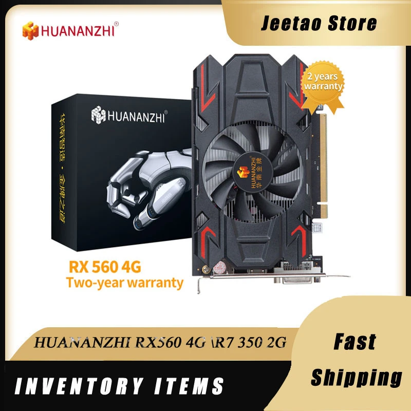 best graphics card for pc HUANANZHI RX560 4G\GTX 750TI 4GB\GTX 960 4G\650 2G Brand New Original Graphics Cards GPU 128Bit GDDR5 RX550 560 Video card Chip latest graphics card for pc