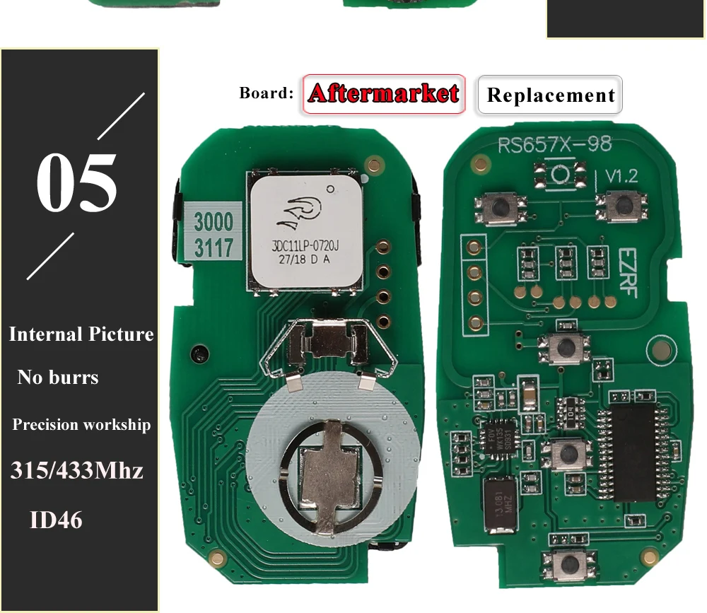 Chiave/Telecomando Per Chevrolet Camaro Equinozio Cruze Malibu Spark 2016- - 315/433mhz Id46 Chip Hyq4aa Hyq4ea Completa Di Smart 5bt Fob Chevrolet - H9e7ade8fcad849db835fd56d3109b726D