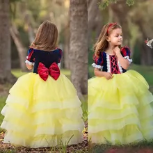 Детское платье; белоснежные платья принцессы для девочек; детское рождественское платье; одежда для дня рождения; карнавальный костюм на Хэллоуин; Vestidos