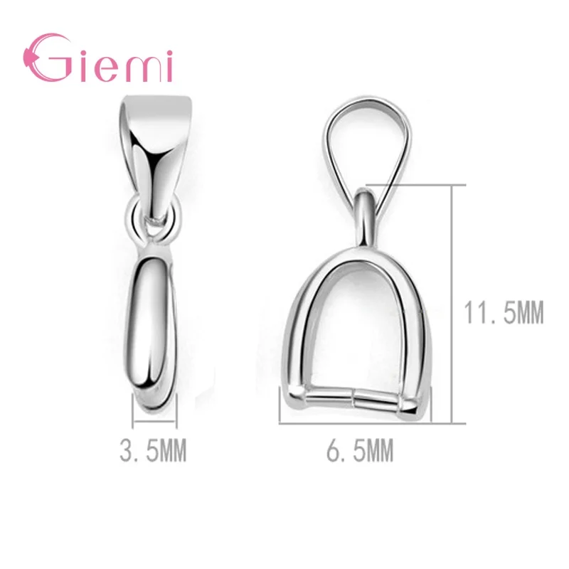 20 stücke/lot 925 Sterling Silber Verschlüsse Prise Clips Kautionen Charm Schnalle Anhänger DIY Halskette Armband Connectors Schmuck Finden – Detail 2