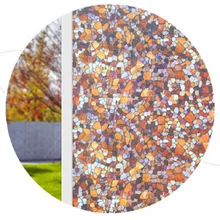 Витражный камень узор стеклянная пленка статическая цепляется ПВХ контроль тепла несколько размеров перерабатываемый съемный антисептик DIY оконное покрытие