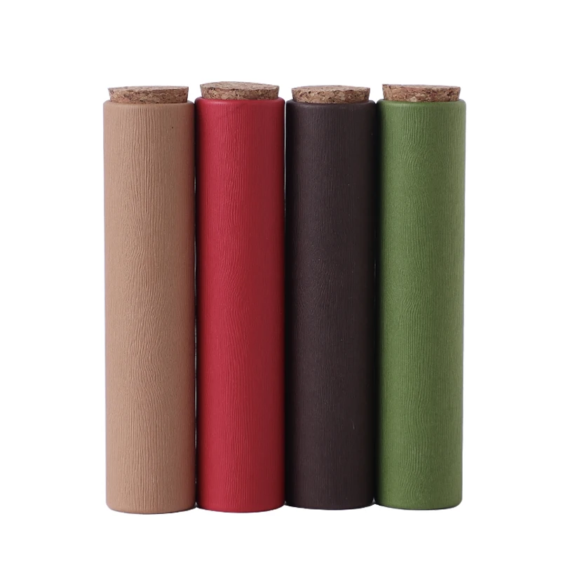 

4 Colors Tube 20pcs/lot Tea Packaging Tube 4x19cm Drawing Tube Wrapping Packaging Kraft Coffee Paper Tube Oil painting cylind
