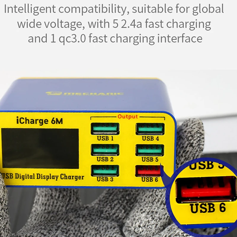 MECHANIC USB Intelligence 2.4A поддержка быстрой зарядки QC 3 0 прочная Совместимость для IPAD/iPhone