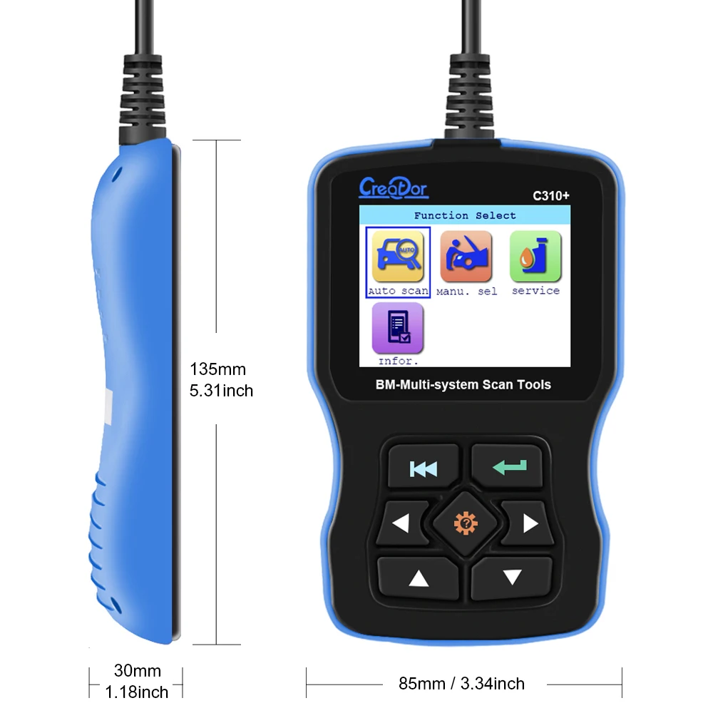 Для BMW автомобильный диагностический инструмент полная система Creator C310+ V11.0 OBD2 сканер считыватель кодов неисправностей для BMW лучше, чем inpa k dcan
