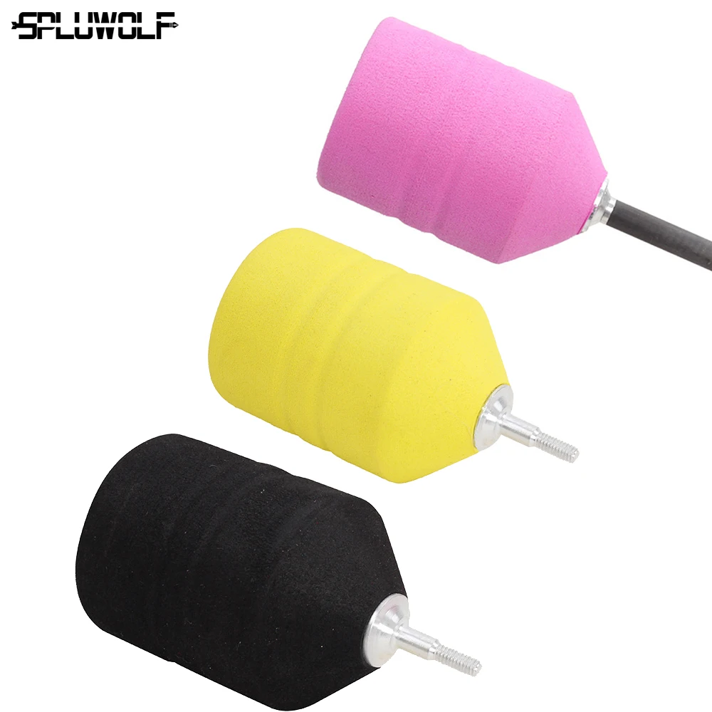 4 Pcs 3 Colors Soft Sponge Arrowhead Foam Archery Shock Absorber Tip for Bow Game Practice