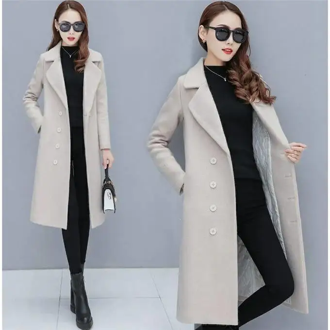 Зимнее пальто женское манто Femme Abrigo Mujer шерстяное пальто Casaco Feminino размера плюс Damskie Bayan mon Manteau Femme Hiver