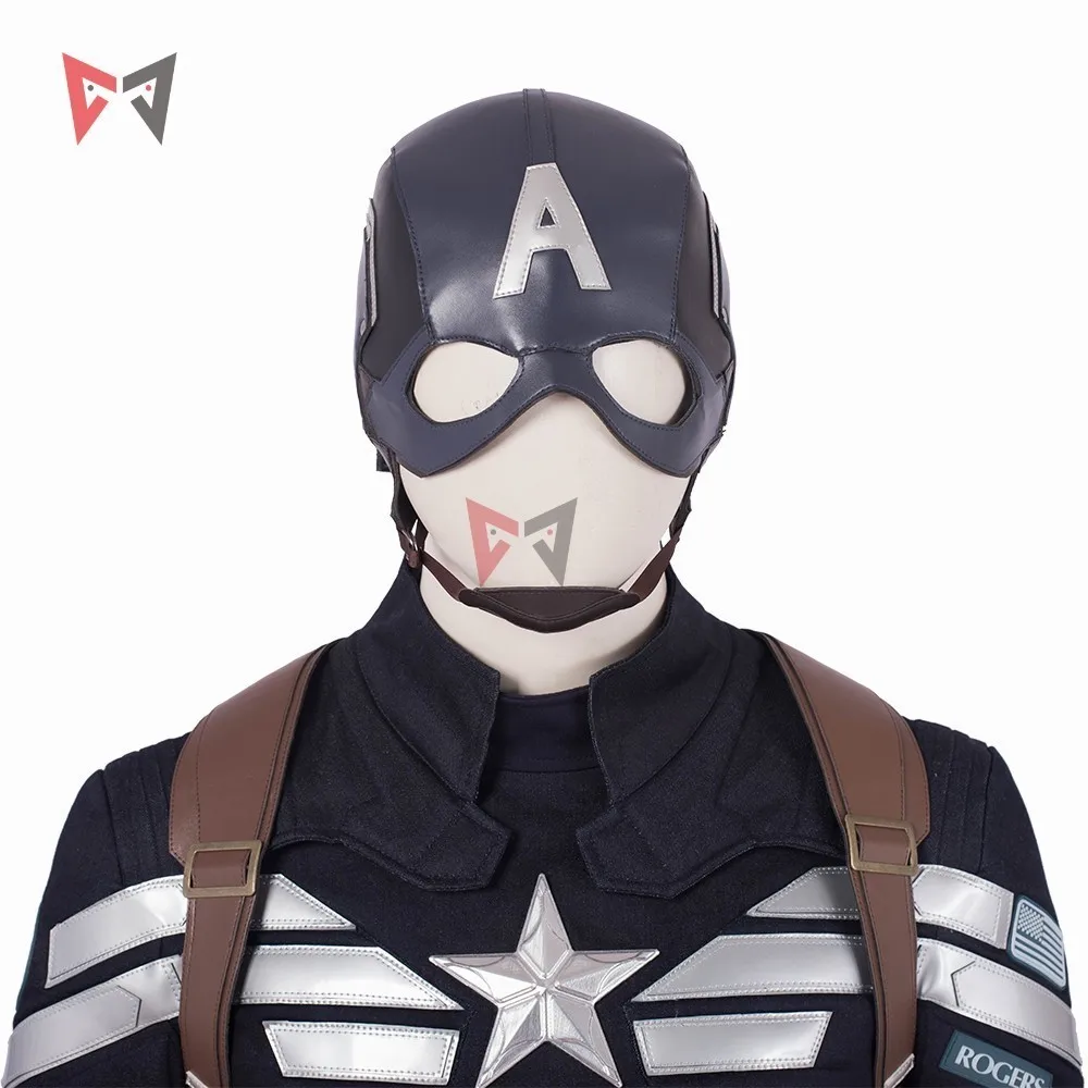 Мстители 4 эндшпиль Капитан Америка Косплей Костюм Steve Rogers шлем Топы Брюки пояс Набор для Хэллоуина Карнавал индивидуальный заказ