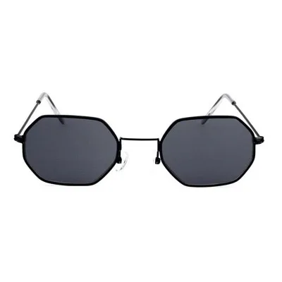 Новые солнцезащитные очки пилота женские мужские брендовые дизайнерские Винтажные Солнцезащитные очки Золотые прозрачные солнцезащитные очки сексуальные пара очков маленькие оттенки - Цвет оправы: Черный