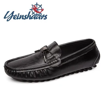 

Loafers Mens Shoes Casual Slip on Lightweight Driving Shoes Male Casual Summer Shoes Flat Comfortable Leather Fashion Shoes Soft