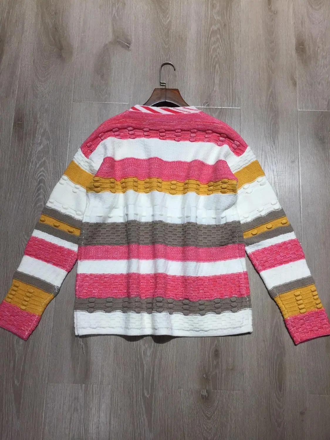 Осенняя Женская Новая мода ретро drawstring хит цвет витая трикотажная куртка 0828