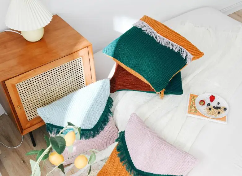 Waliicorners Tassel wool cushion cover decorative throw pillow Fringed Knitted Pillowcase 8 360截图20200423125218215