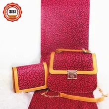 SISI африканская сумка на плечо/purse3 шт./комплект высокого качества хлопок африканская парафинированная Ткань 6 ярдов настоящая восковая ткань для женщин вечерние