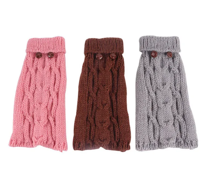 Usd3.98/pc Собака Щенок Кошка однотонные свитеры одежда для домашних собак 20 шт./партия