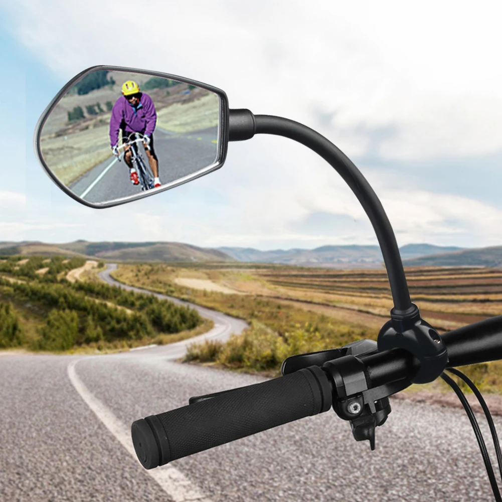 Bike Rear Mirrors Bicycle Rearview Adjustable For Mountain Road Bike Handlebar 
