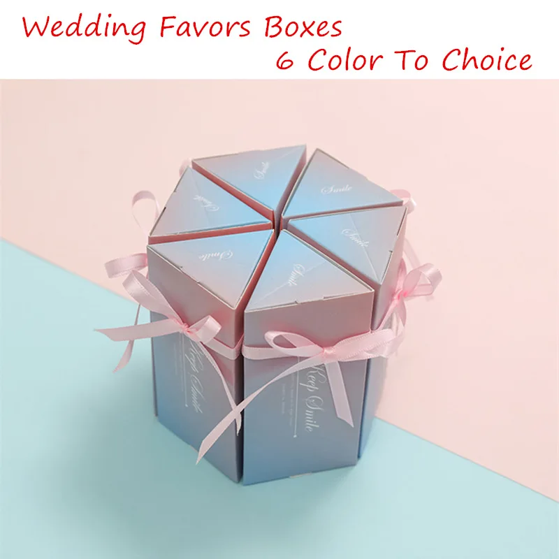 

Triangular Gift Box Wedding Favor Gift Box Chocolate Candy Box Sweet Gift Box For Party Favors Wedding Birthday Packaging Things