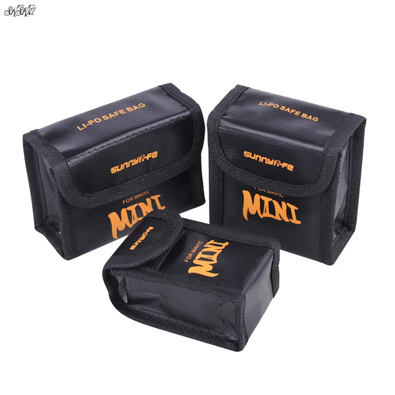 Mega Discount VTG Battery case explosion-proof safety protection bag for dji mavic mini drone Accessories 
