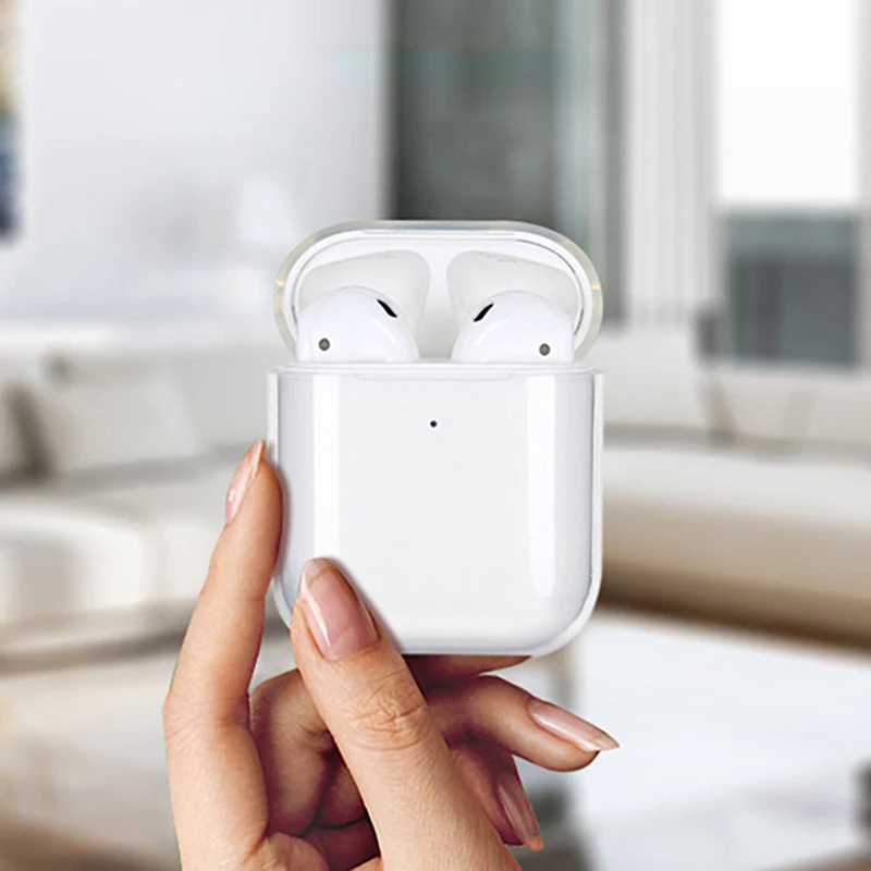 

Transparent Wireless Earphone Charging Cover Bag for Apple AirPods 1 2 Pro Cases Hard PC Bluetooth Box Headset Clear Protective